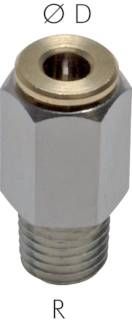 Hochdruck-Steckverschraubung M 10 x 1 (konisch)-6mm
