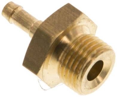 Gerader Steckanschluss G 1/8"-3mm innen, Messing