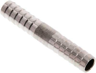 Schlauchverbindungsrohr 13mm-13mm, 1.4301