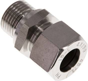 Gerade Schneidringverschr. 15 L-G 1/2", 1.4571