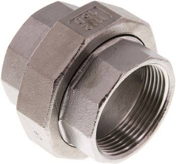 Verschraubung kon. dichtend Rp 1 1/2" (IG),16 bar 1.4408