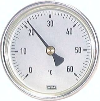 Bimetallthermometer, waage-recht D63/-30 bis +50°C/40mm