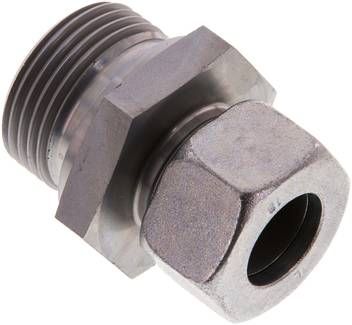 Gerade Schneidringverschr. 18 L-G 1", Stahl verzinkt