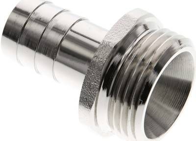 Gewindetülle G 1"-19mm, 16 bar Messing vernickelt