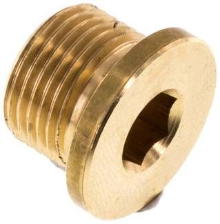 Verschlussstopfen Innenskt. G 3/8", 16 bar Messing
