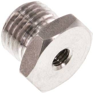 Reduziernippel G 1/4"(AG)-M 5(IG), 40 bar 1.4571