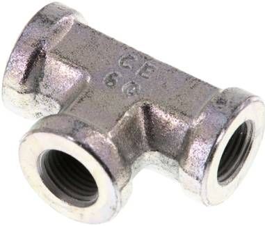 Hochdruck T-Stück G 1/8" (IG), Stahl verzinkt