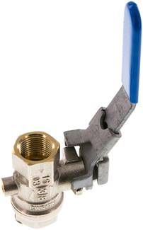 Messing-Kugelhahn mit Entlüf-tungsbohrung G 3/8", PN 14