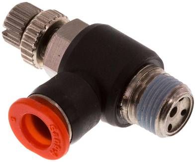 Mini-Winkel-Drosselrückschlag-ventile R 1/8"-6mm