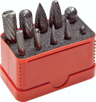 HM-Frässtiftsatz, 10-tlg. 6&12 mm, Mini-Box