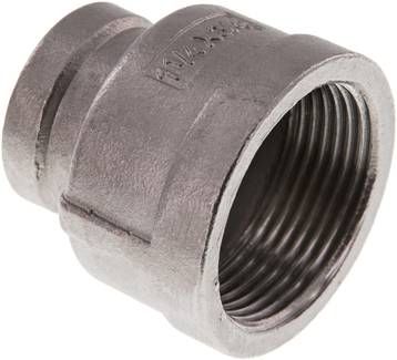 Rundmuffe Rp 1 1/4"-Rp 3/4", 16 bar 1.4408