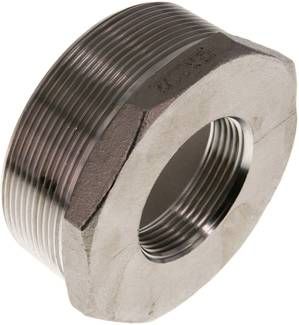 Reduziernippel R 3"(AG)-Rp 1 1/2"(IG), 16 bar 1.4408