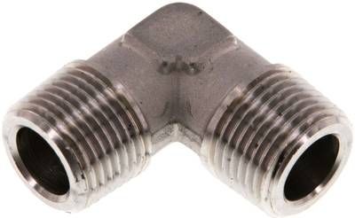 90°-Winkel R 3/8" (AG), 150 bar 1.4404